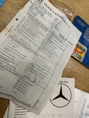 Mercedes-Benz 200 T 7 míst, Servisní k.+DK 1981